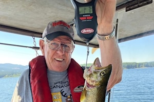 Big lakes around Campbell River have big trout but it can be a challenge to find them