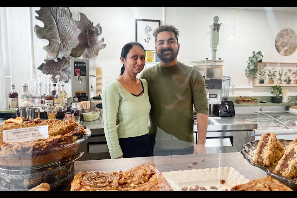 Payal and her husband, Pritesh Ode, own Meera Bakery Cafe, a new independent business that opened on Shoppers Row in Campbell River in February. 