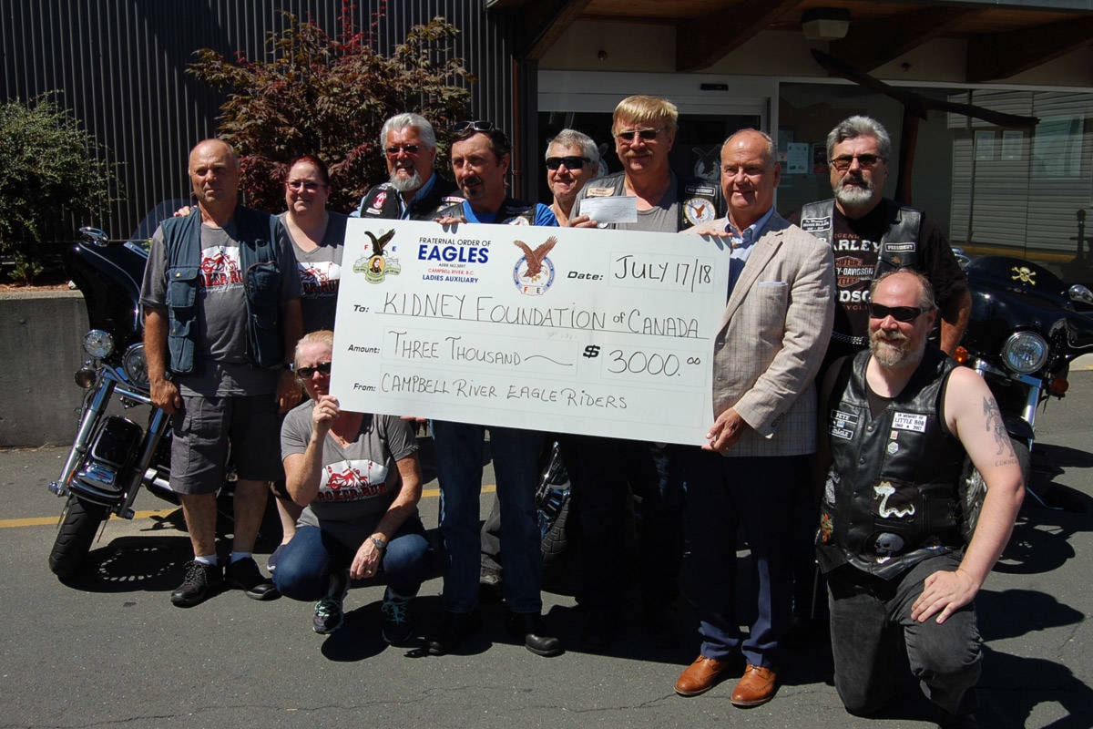 Eagle Riders motorcycle club supports local lifesaving groups with