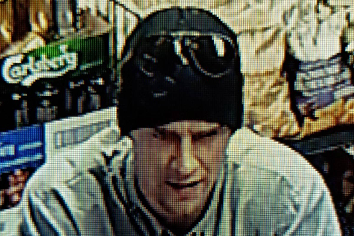 Images released by Campbell River Crime Stoppers following alleged