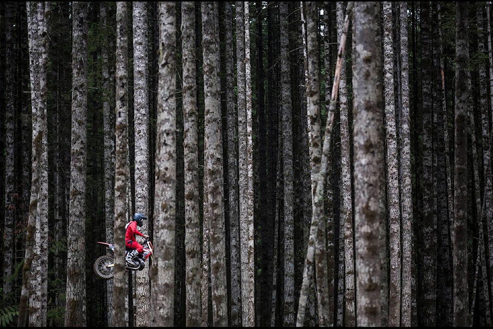 Alex Haley takes part in Round 7 of the 2019 VIMX/ Honda Canada Island Championship Series at the Campbell River Motocross Track on Sept. 8, 2019. Photo by Marissa Tiel/Campbell River Mirror