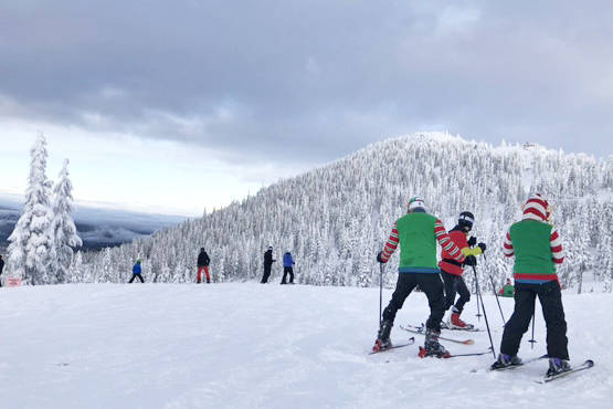 Some years, elves ski for free at Mount Washington on Christmas Day. No word yet on whether the resort is bringing the tradition back for 2020. Amy Attas photo.