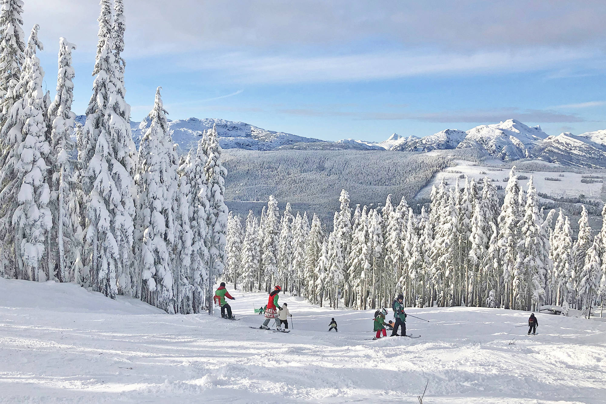 The ocean and mountain views from Mount Washington are spectacular on a clear day. Amy Attas photo.