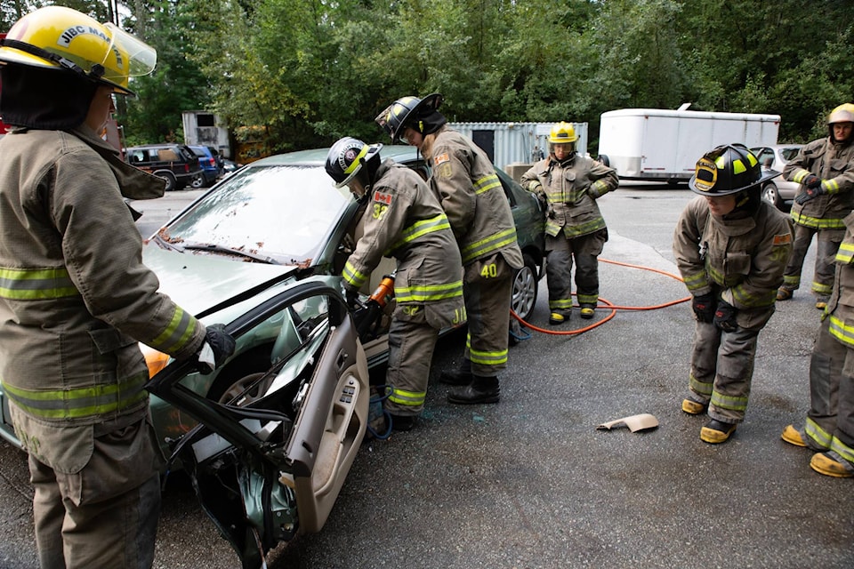 Campers learn auto extrication at past year’s Camp Ignite. Photo supplied by Camp Ignite