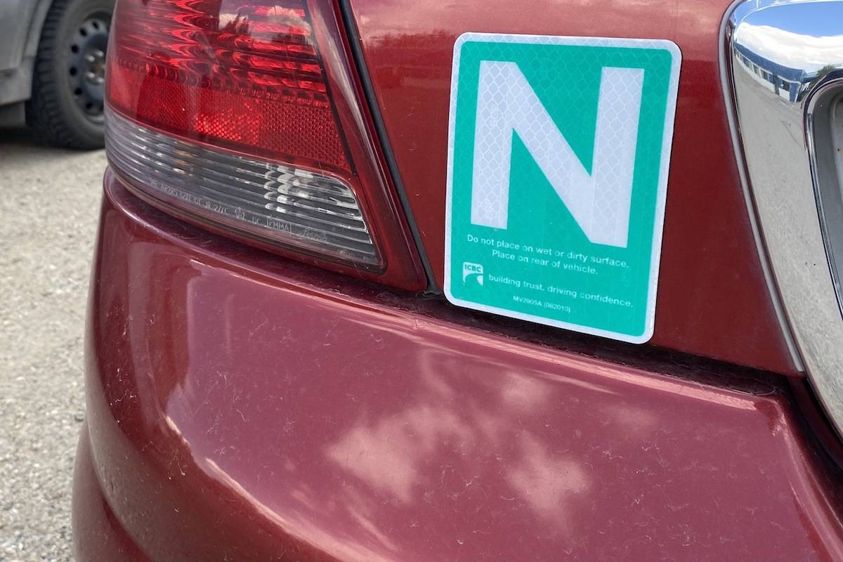 'N' magnet on car. Lachlan Labere/ Salmon Arm Observer