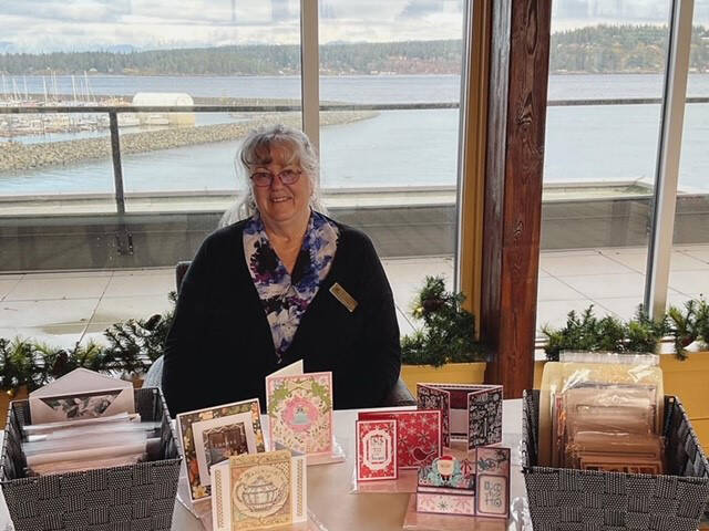 Berwick by the Sea resident Dianne created hand-made cards for the annual craft and bake sale, which took place in the retirement communitys gorgeous top floor lounge.