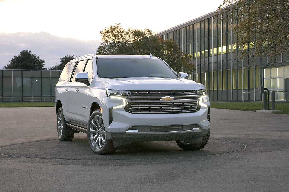 Using some subtle body creases, Chevrolet managed to make an enormous bus look elegant. Helping that are taillights that appear to live in their own little trophy cases. PHOTO: GENERAL MOTORS