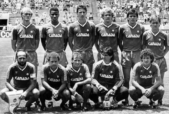 The Canadian team pose for photographers before the start of the Football World Cup match between Canada and Hungary in Irapuato, Mexico on June 6, 1986. Left to right standing; Ian Bridge, Randy Samuel, Igor Vrablic, Randy Ragan, Bob Lenarduzzi, Gerry Gray. Front row left to right; Bruce Wilson, Carl Valentine, David Norman, Tino Lettieri, Paul James. Hungary defeated Canada 2-0. Canadian head coach Tony Waiters knew what he wanted when he prepared his team for the 1986 World Cup in Mexico. THE CANADIAN PRESS