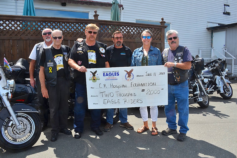 The 2023 Campbell River Poker Run raised just over $6,000 and was split three ways with CR Search and Rescue, Zander Mini Animal Farm Society and CR Hospital Foundation. Photo by Alistair Taylor/Campbell River Mirror