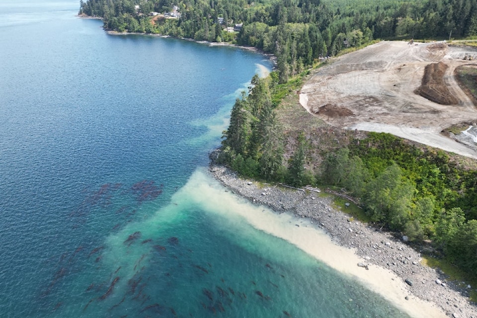 Documents from Fisheries and Oceans Canada say the Ripple Rock Estates property is deemed to be detrimental to the marine riparian habitat at the location where construction was work was conducted in 2023. 