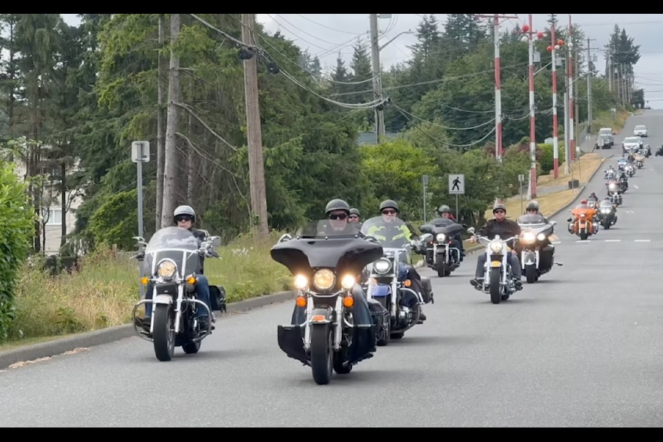 Those participating in the Eagle Riders Campbell River BC 2025 poker run on Sunday (June 22) drove by the Campbell River hospital.