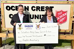 Campbell River Eagles Auxiliary sends two kids to Camp Sunrise