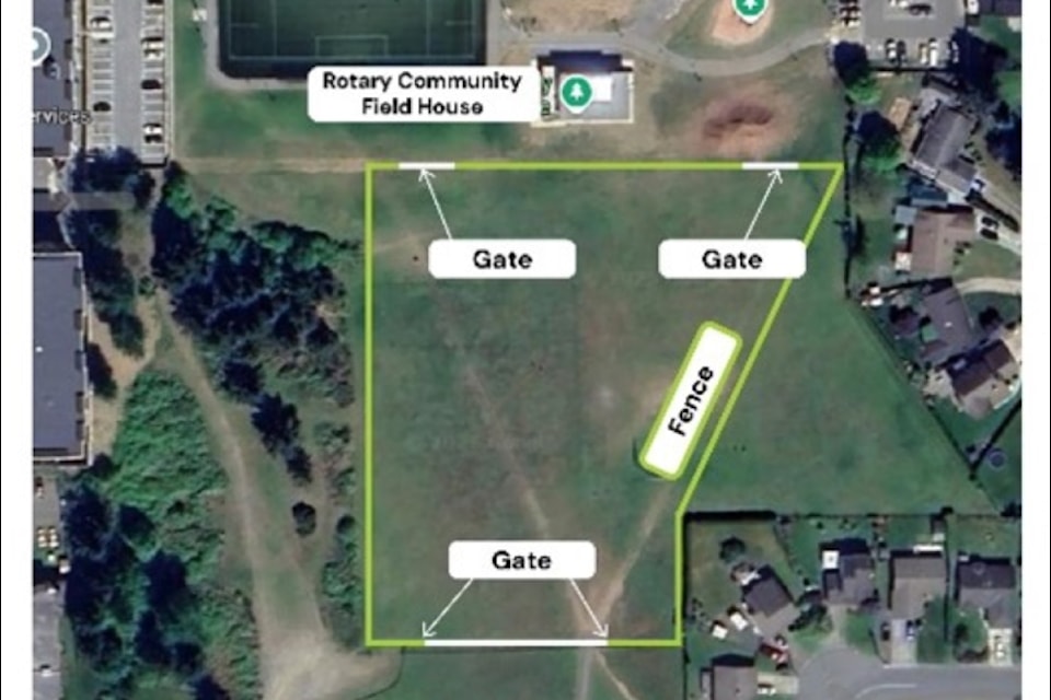 New off leash dog parks have been established in Campbell River through a partnership with the School District 72 and the city.