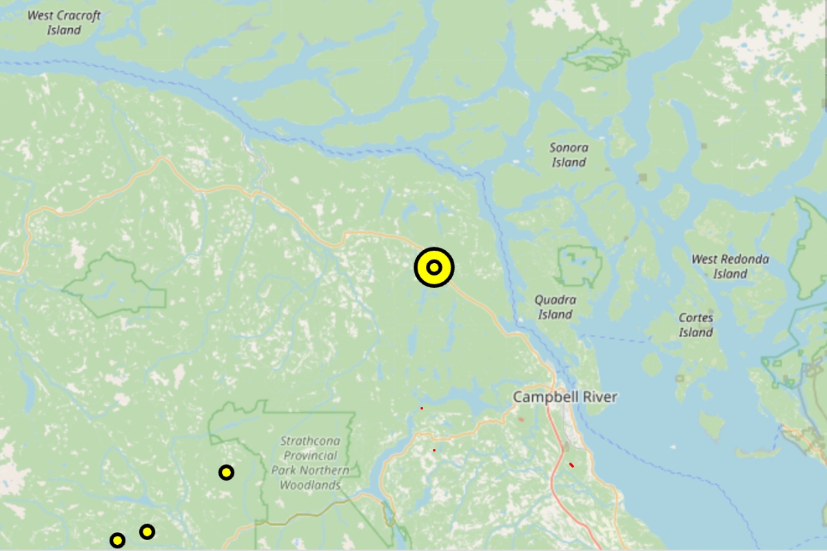 UPDATE: Wildfire north of Campbell River 'under control'