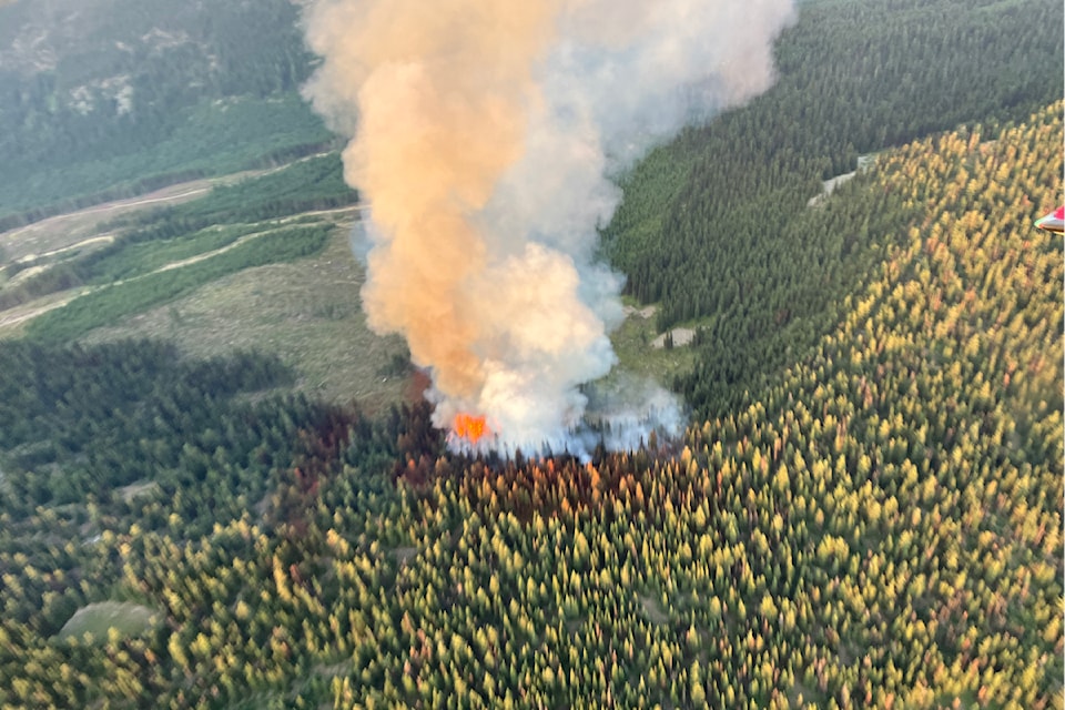 The Mount Neptune wildfire on Aug. 10.