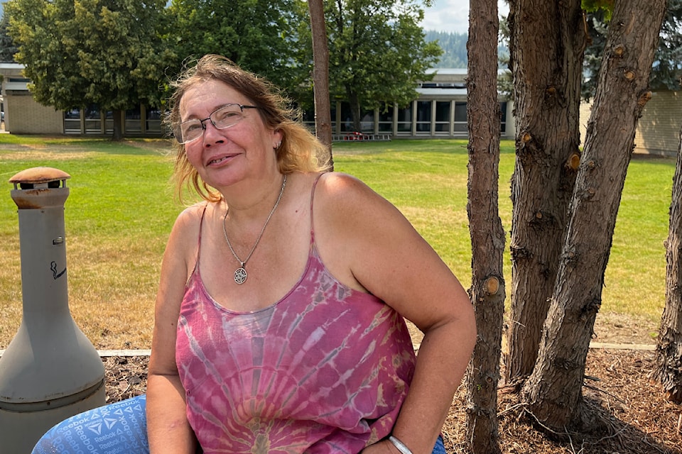 Carrie Evans left her Village of Slocan home on July 27 due to nearby wildfires. 