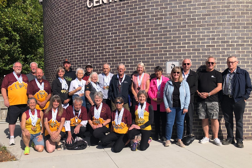 West Kootenay Boundary participants of the 2024 55+ BC Games held in Salmon Arm.