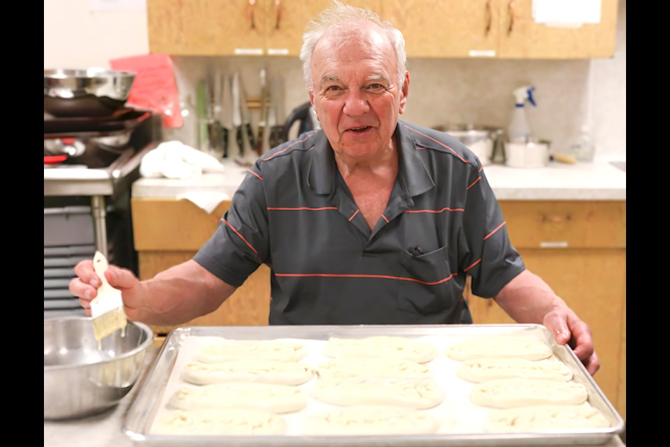 The annual Kootenay Mens' Pyrahi Bake brought smiles to young and old, creator and consumer alike. The event was held at the Brilliant Cultural Centre on April 27.