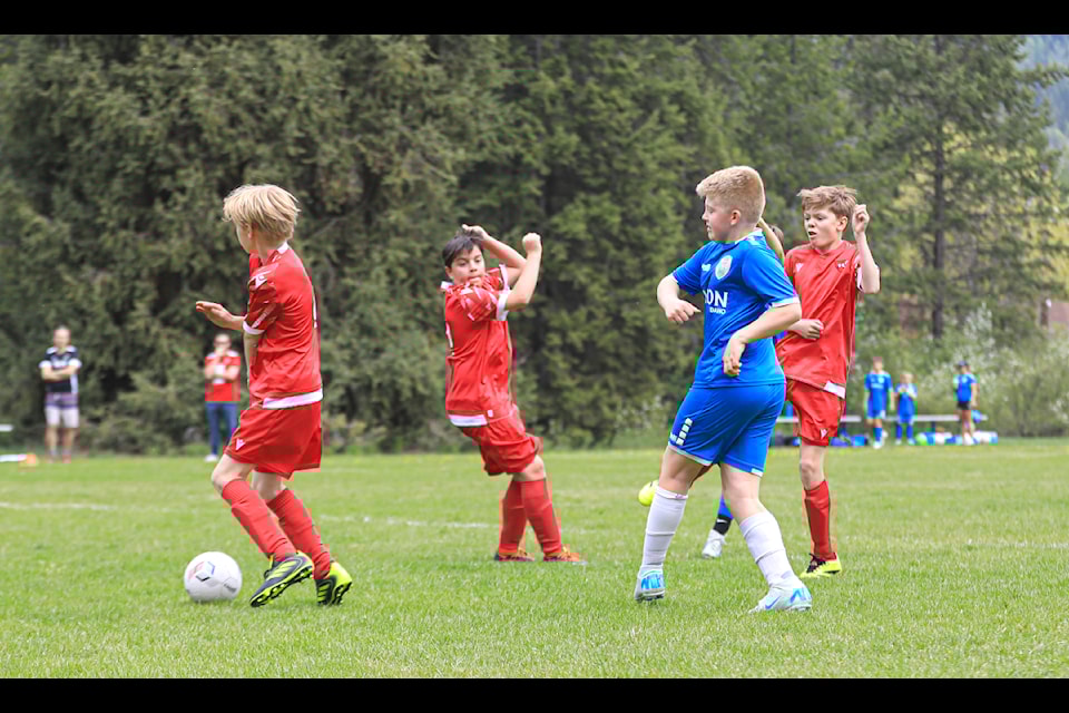 Kootenay South Youth Soccer players from Castlegar, Trail, Rossland and Fruitvale faced opponents from Creston and Sand Point, Idaho over the weekend.