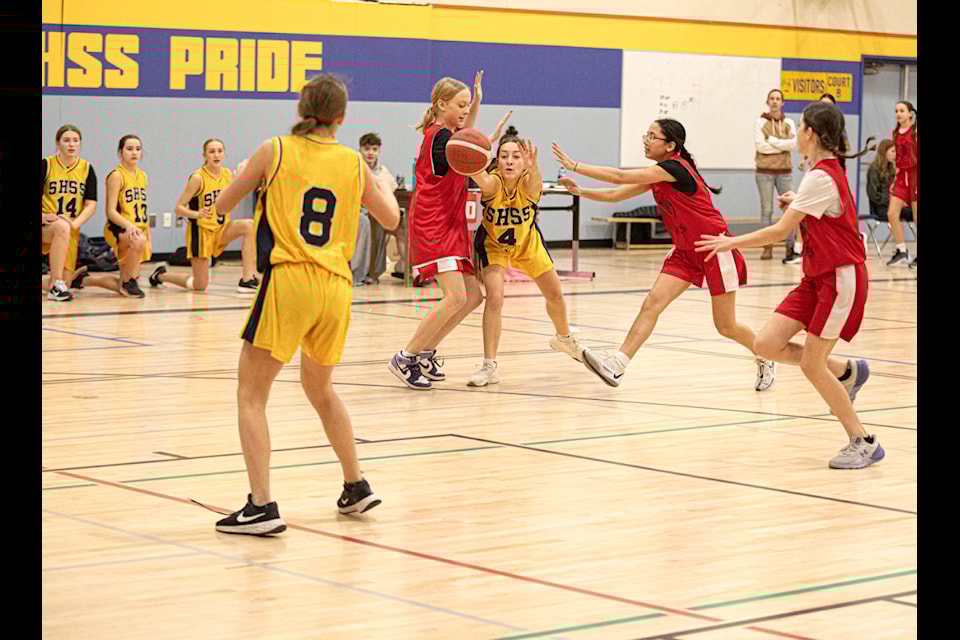 Stanley Humphries Secondary School hosted a Grade 8 basketball tournament Jan. 24-25.