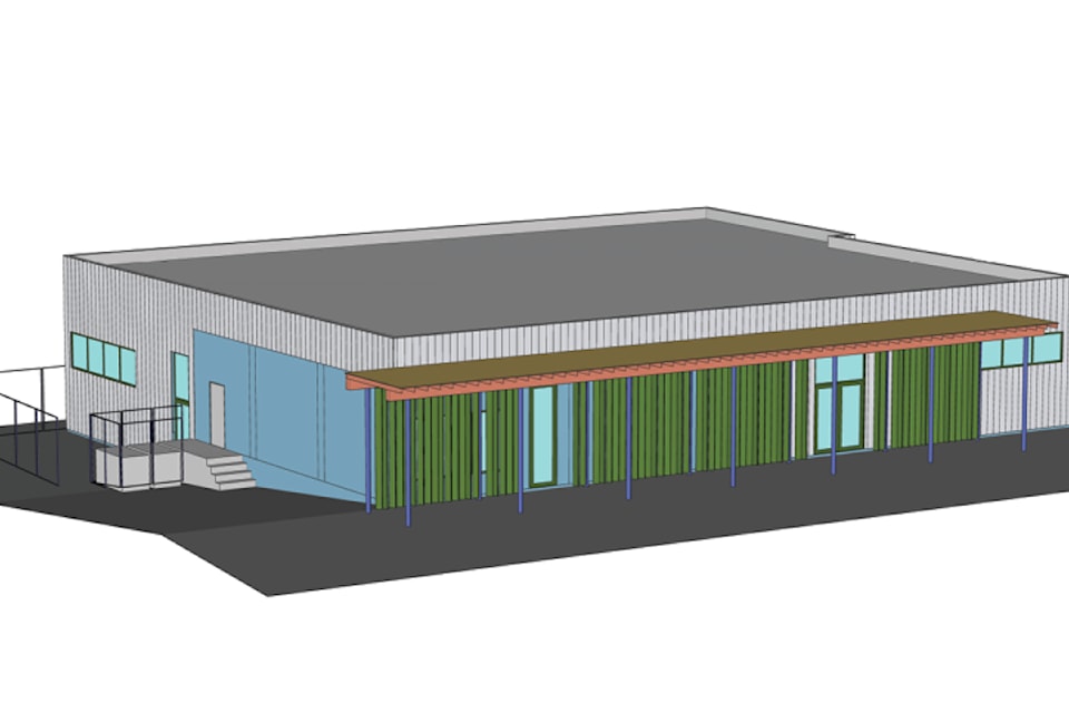 Drawings of the new shelter planned for Castlegar at 2245 6th Ave.