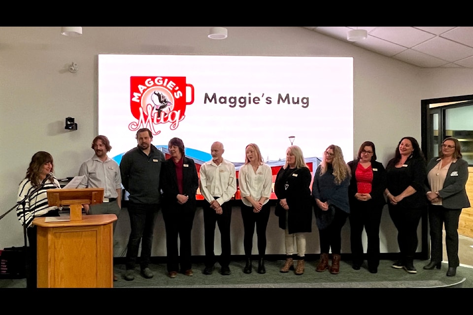 Castlegar Mayor Maria McFaddin issues the oath of office to Castlegar Chamber of Commerce directors (L-R) Hedin Nelson-Chorney, Stewart Doney, Jane Charest, Marc Conacher, Kassie Morrison, Kathleen Elias, Joanna Swanson-Kutasewich, Lareena Rilkoff, Lindsey Neill and Belinda Field.
