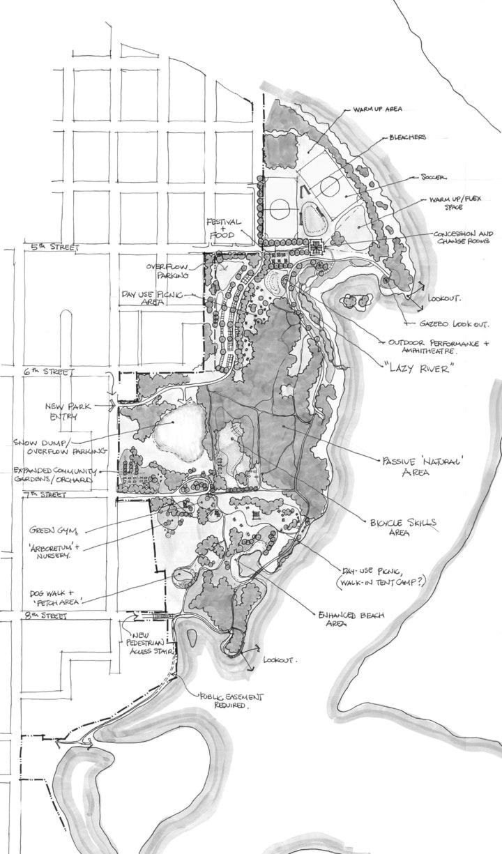 City officials want your opinions on this vision for Twin Rivers Park