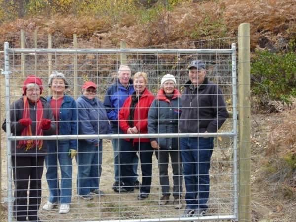 Delighten to be fenced in while the elk and deer are fenced out.