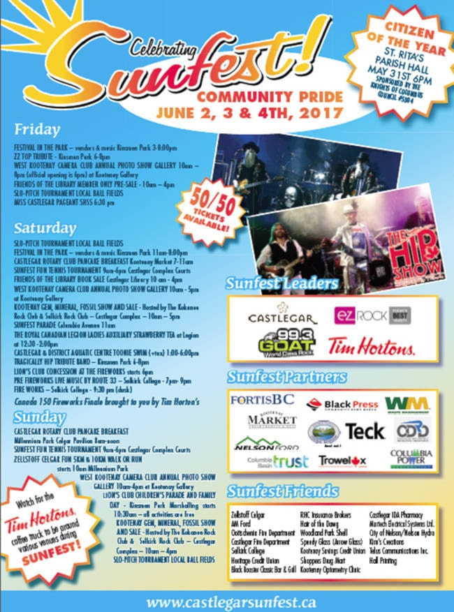 Here comes the Sunfest Castlegar News