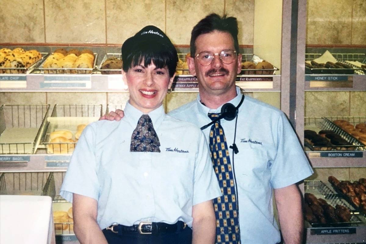 Chris and Kathy Sykes hand over Castlegar Tim Horton's to new