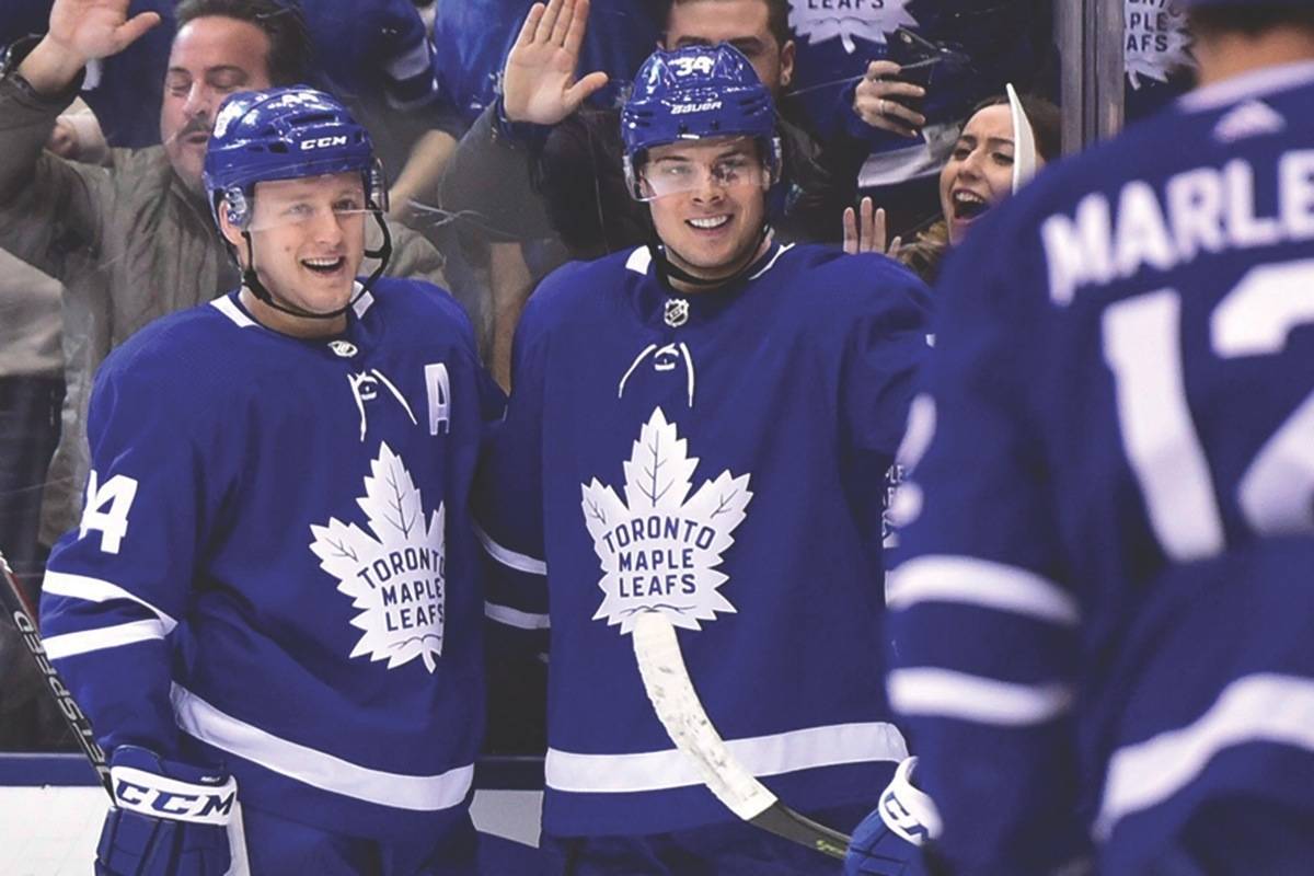 Leafs Matthews has top selling jersey edging Crosby McDavid NHL Castlegar News