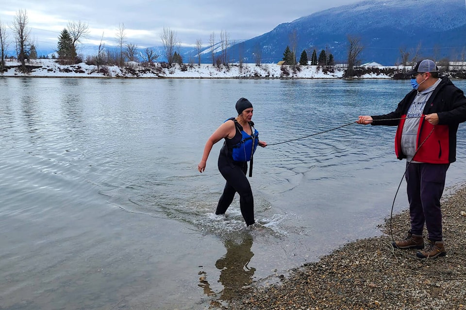 LKB Director Heather Suttie took part in the Polar Plunge on Jan. 27. (Submitted)