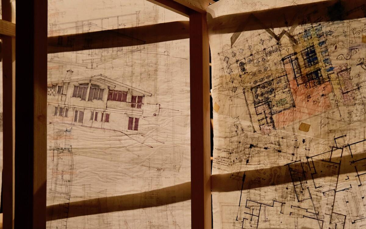 David Dobies exhibit is not a chronicle of lifetime of work, but an exploration of the design process. Photo: Bill Metcalfe