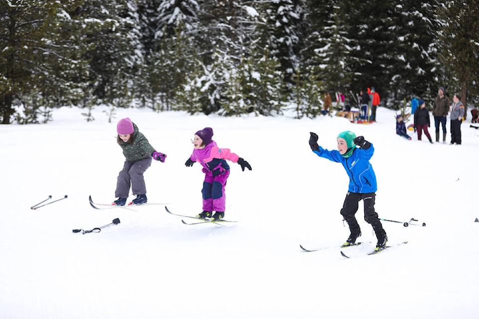 The Castlegar Nordic Ski Club hosted lessons at Mud Lake on Jan. 7. Photos: Jennifer Small