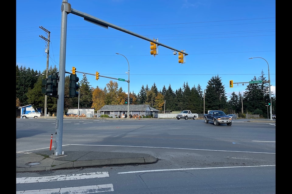 Proposed development site at the corner of Trans Canada Highway and Henry Road from across the street