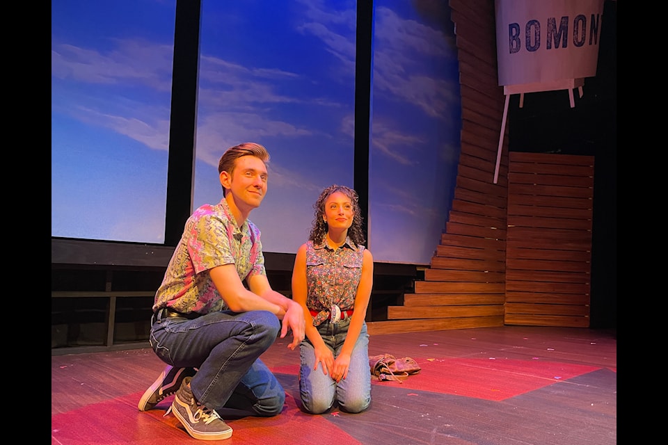Eric Timuss as Ren and Cassandra Consiglio as Ariel, in 'Footloose', running June 27 to Aug. 24 at Chemainus Theatre Festival.