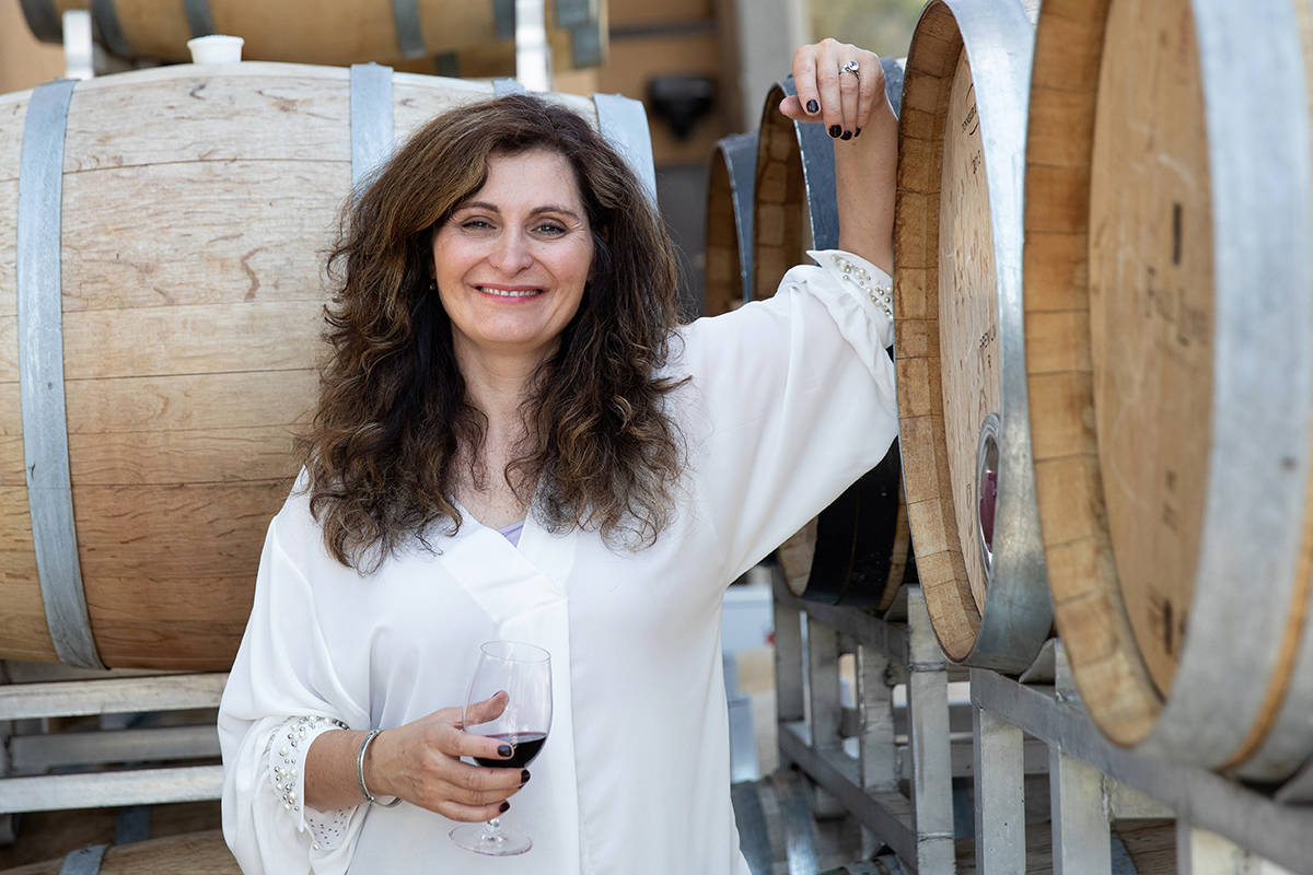 Marina Zarrillo, making wine at Play Estate Winery and Bistro