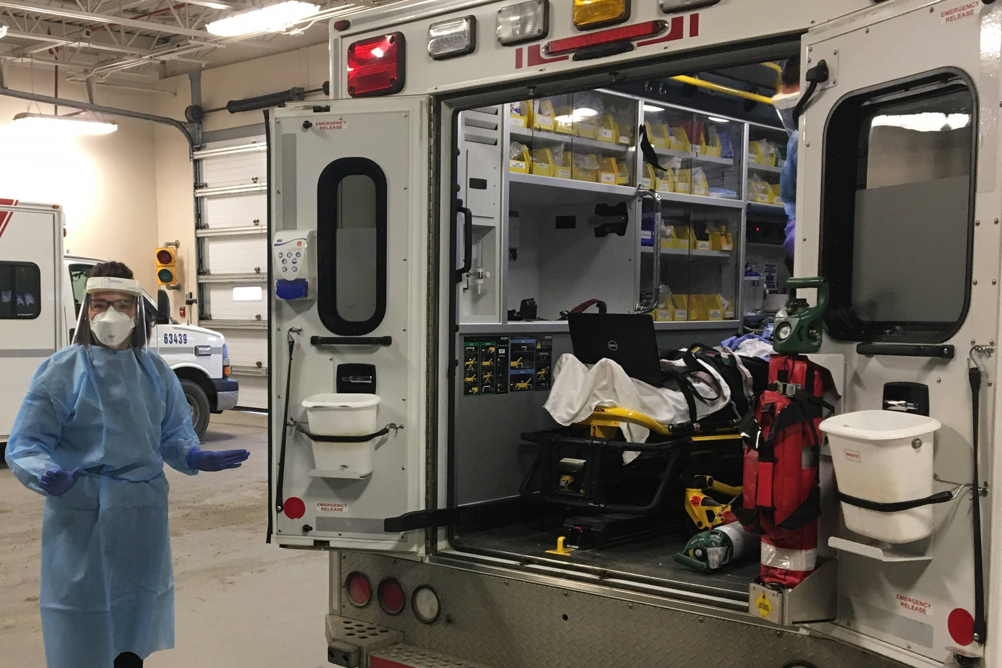 PHOTOS: B.C. paramedics conduct coronavirus training