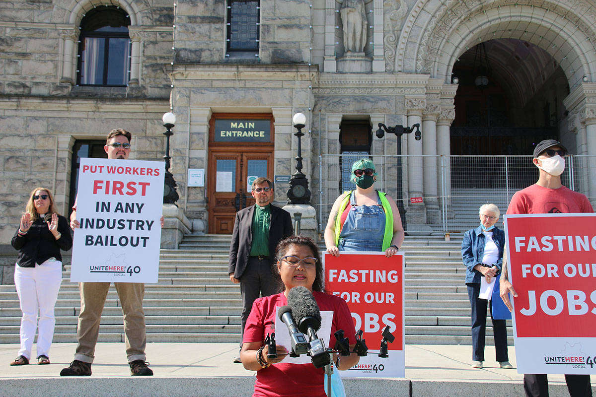 Laid-off B.C. hotel workers begin hunger strike demanding job protection