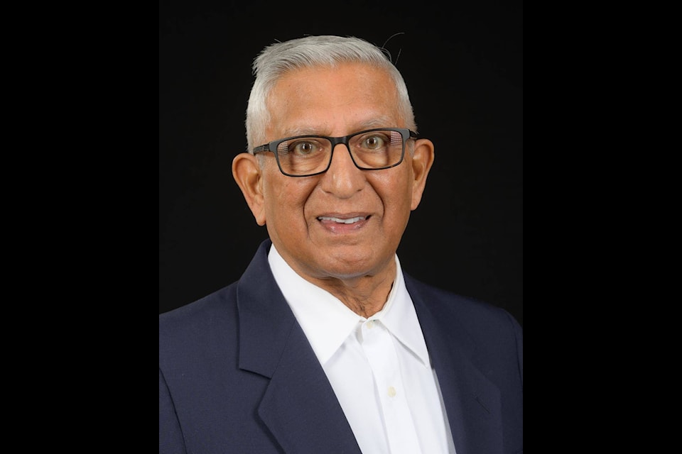 Pudge Bawa received the Lifetime Achievement Award at the Duncan Cowichan Chamber of Commerce’s 22nd Black Tie Awards on Tuesday, May 4, 2021. (Submitted)