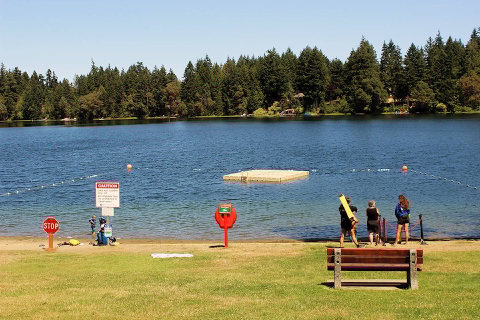 A swim advisory has been issued for Fuller Lake Beach.