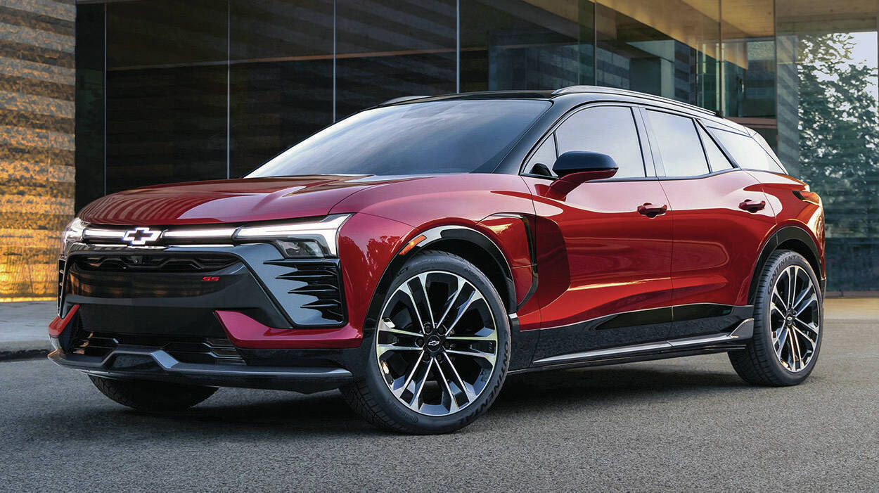 The Chevrolet Blazer EV will be available with front or front and rear electric motors. The gasoline version will be updated for 2023 and will continue for a couple more years after that. PHOTO: CHEVROLET