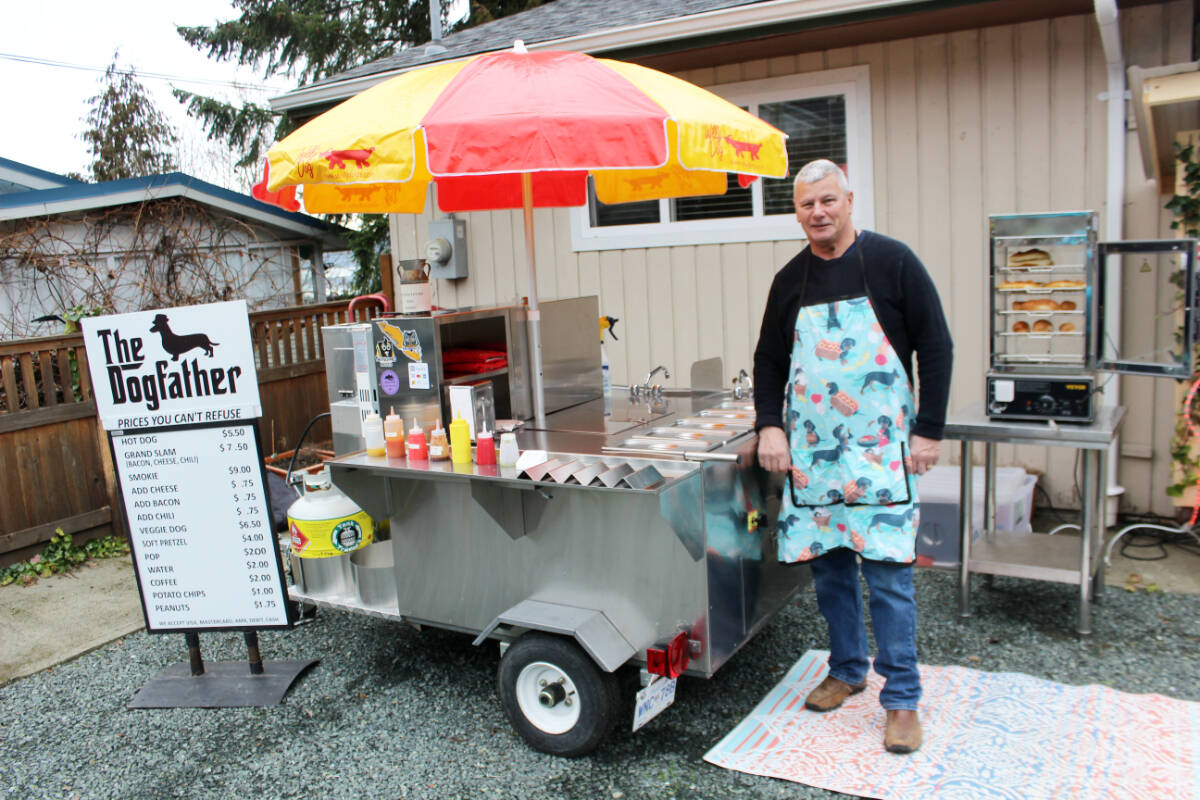 Shay’s Dogfather hot dog cart wellknown Chemainus Valley Courier