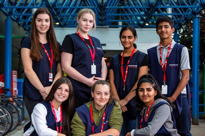 Island Health youth volunteers step up to gain valuable experience