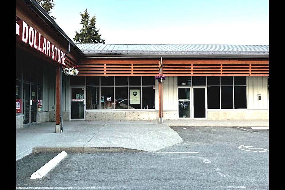 The proposed storefront in Chemainus Village Square where Warmland Cannabis Centre hoped to open a new location. North Cowichan council rejected the zoning amendment needed to allow cannabis retail at the site.