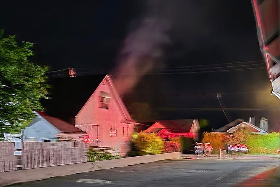 A fire broke out at this vacant house on Williams Street in Chilliwack on Friday, June 21, 2024. 
