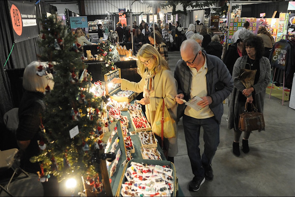 The Christmas Craft Market, seen here on Friday, Nov. 15, 2024, runs until Nov. 17 at Chilliwack Heritage Park.