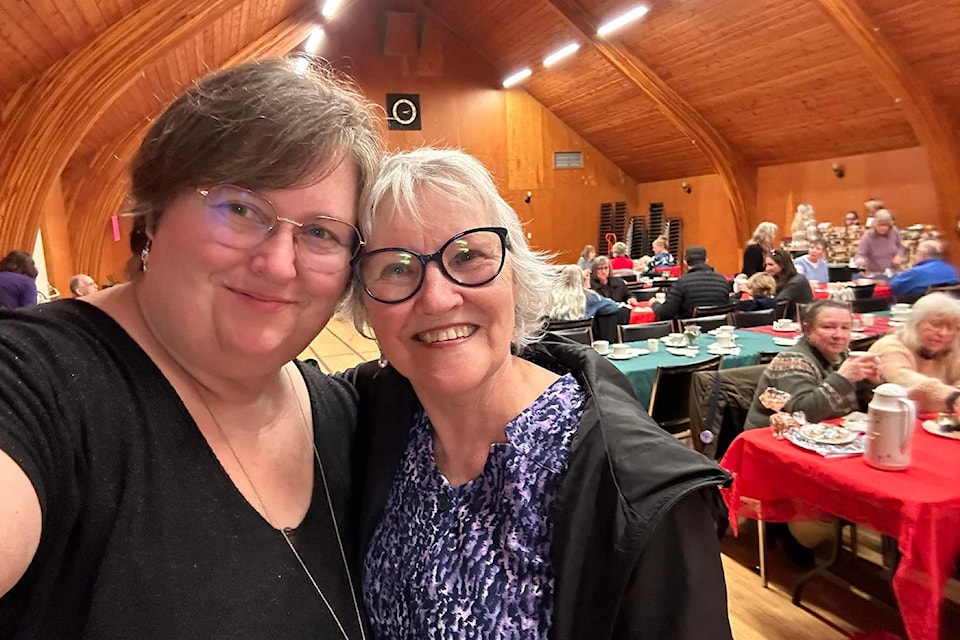 Clara Hooper (left) and Elsie Kinny are part of the Camp River Ladies Circle which is hosting the annual Tea and Bake Sale on Nov. 30. Kinny's family was part of the original circle which started in 1948.