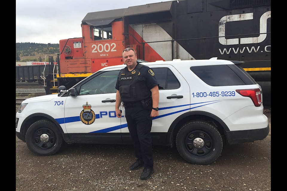 Const. Reinhold Weissbock of Chilliwack was awarded the 2024 CN Police Service Chief's Commendation.