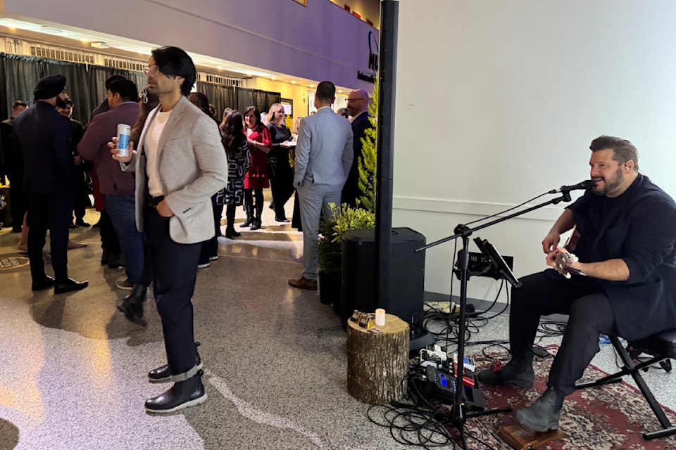 Greg Neufeld performed in the lobby of the Chilliwack Cultural Central for the 2025 Business Excellence Awards after party, Feb. 8.  